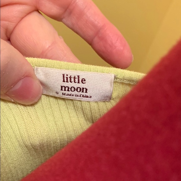 Artizia Little Moon All Tied Up Soft Green Ribbed Top - Picture 9 of 12